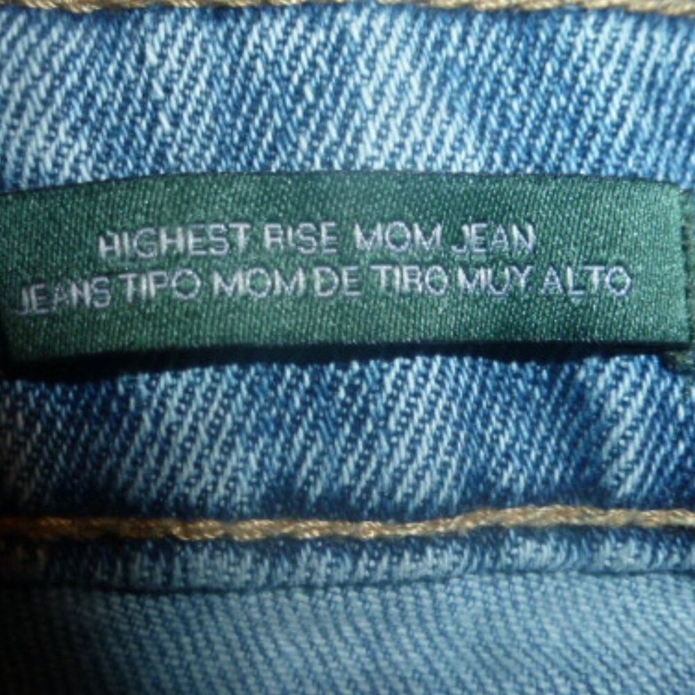 Women's ripped highest rise mom jeans sz 0 - Picture 8 of 8